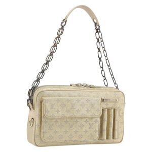 Louis Vuitton Mckenna Mini Lin Gold Canvas Shoulder Bag Bag